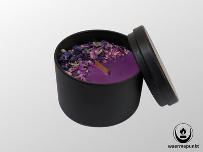 Schwarze Lilie - Duftknisterkerze Black Beauty