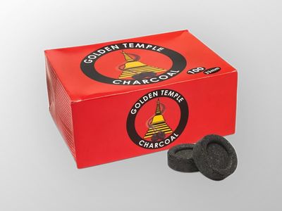 Golden Temple Kohletabs  10 Stück 3,3cm