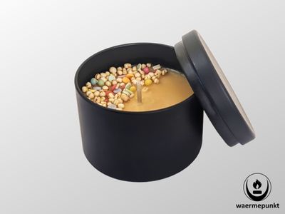 Popcorn Karamell - Duftnkisterkerze mit Baumwolldocht