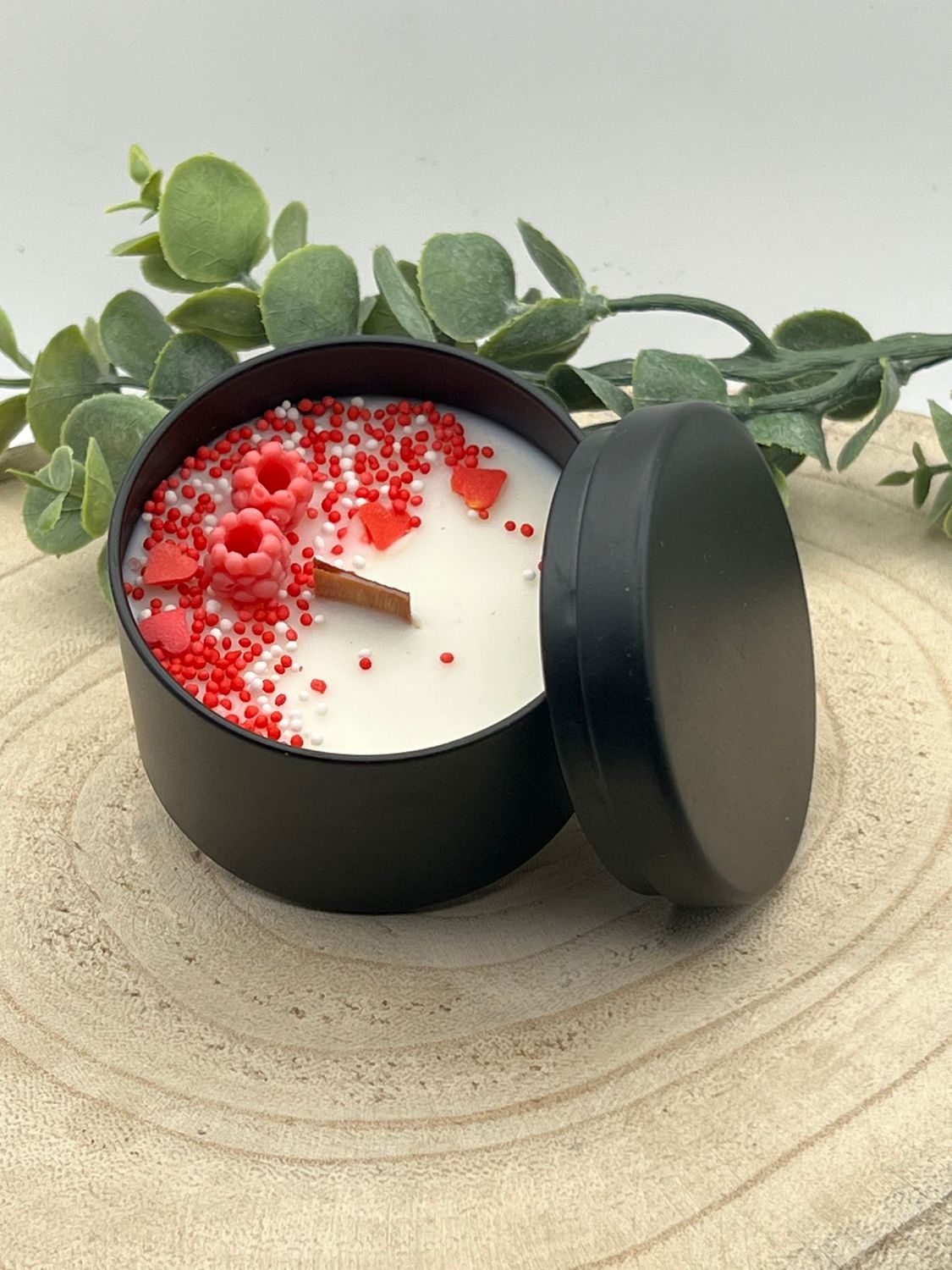 Raspberry Sorbet - Duftknisterkerze Black Beauty