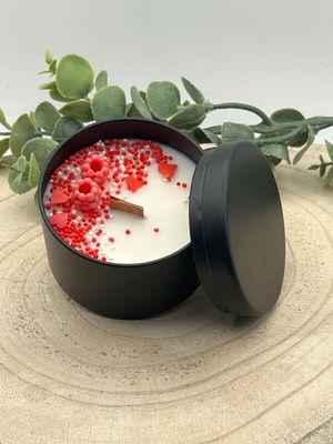 Raspberry Sorbet - Duftknisterkerze Black Beauty