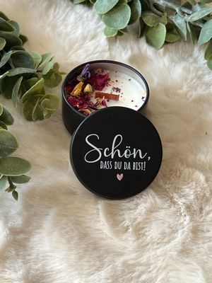 Miniduftkerze - Gastgeschenk mit Spruch ohne Duft Miniduftkerze - Gastgeschenk mit Spruch ohne Duft