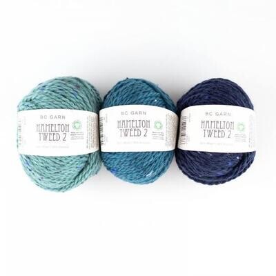 Hamelton Tweed Chunky ijs blauw