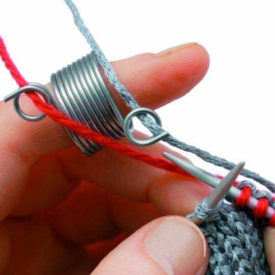 Knitting thimble