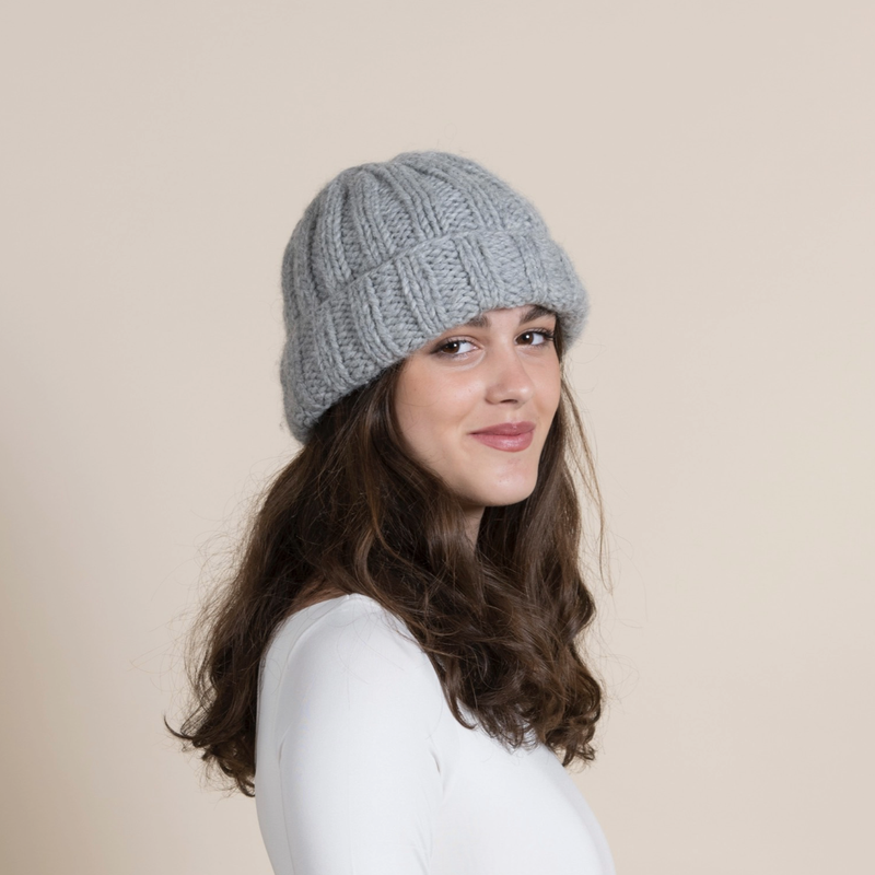 Rib-Knit Beanie