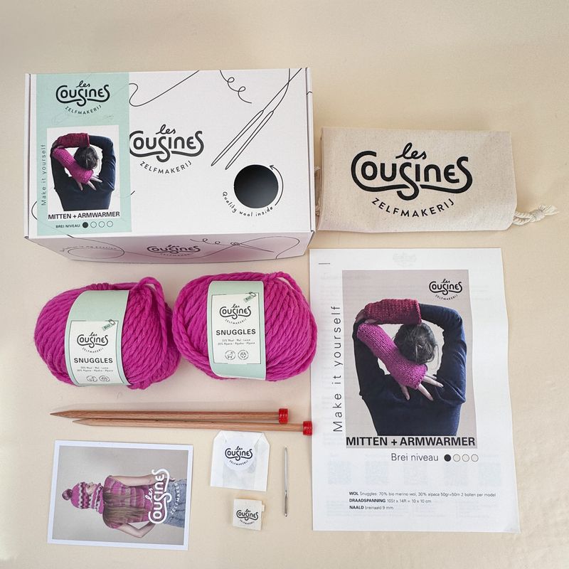 All-in Knit kit - Easy Armwarmers