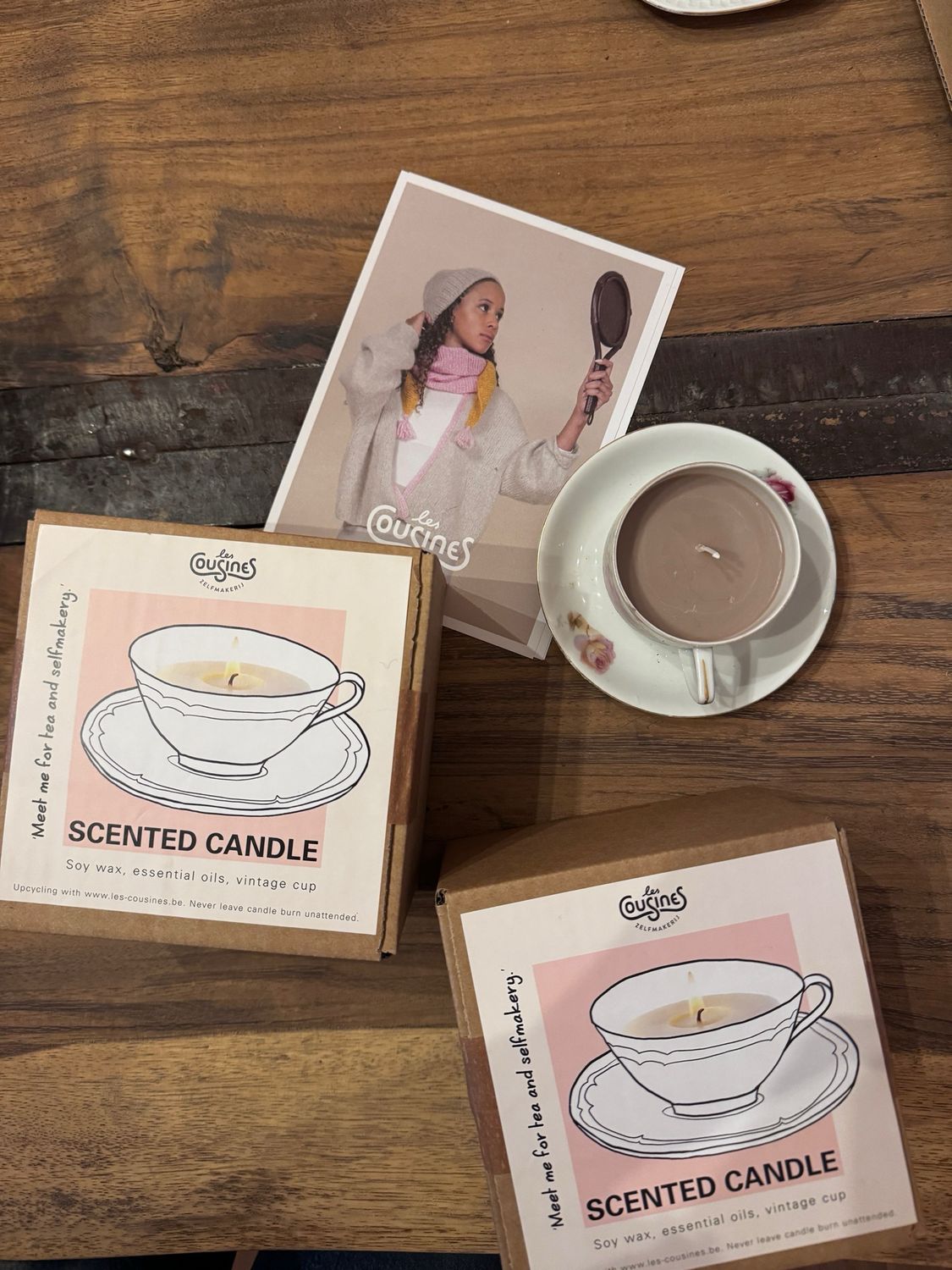 A cup of scented candle