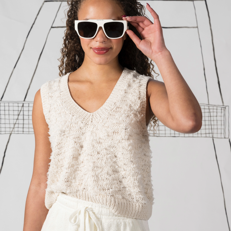 Knit kit Court top