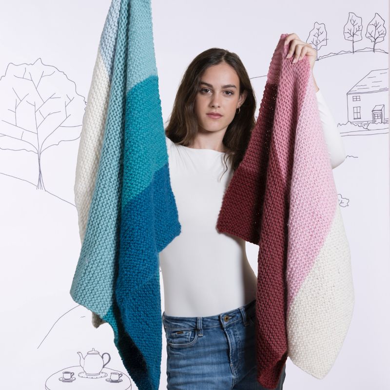 All-in Knitkit Easy Blanket