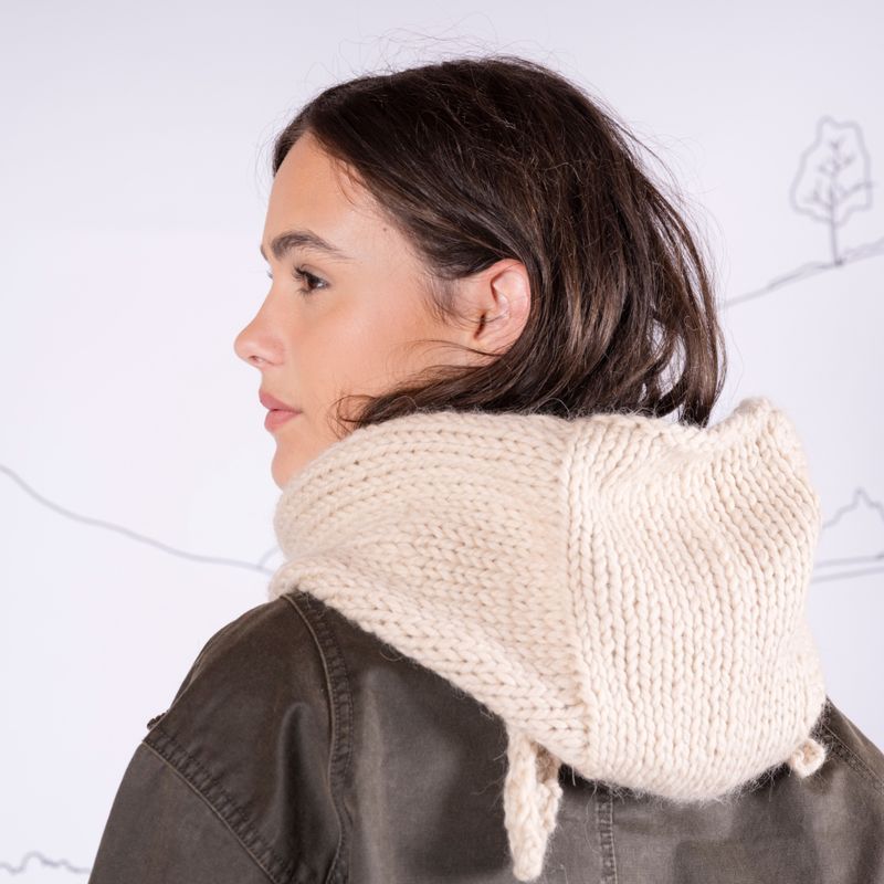 Knit kit Snuggle-up hood