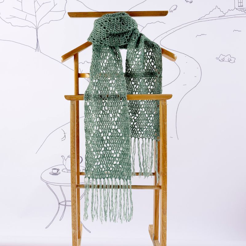 Crochet Kit — Diamond Scarf