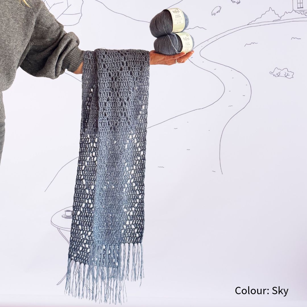Crochet kit Diamond Scarf