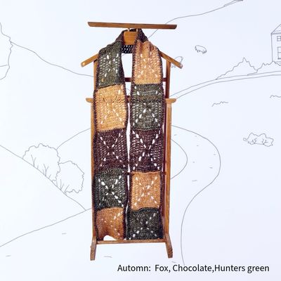 Haakpakket Granny patch scarf