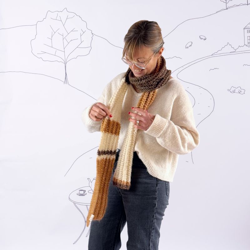 Kit  Tricot - Little Hug Scarf