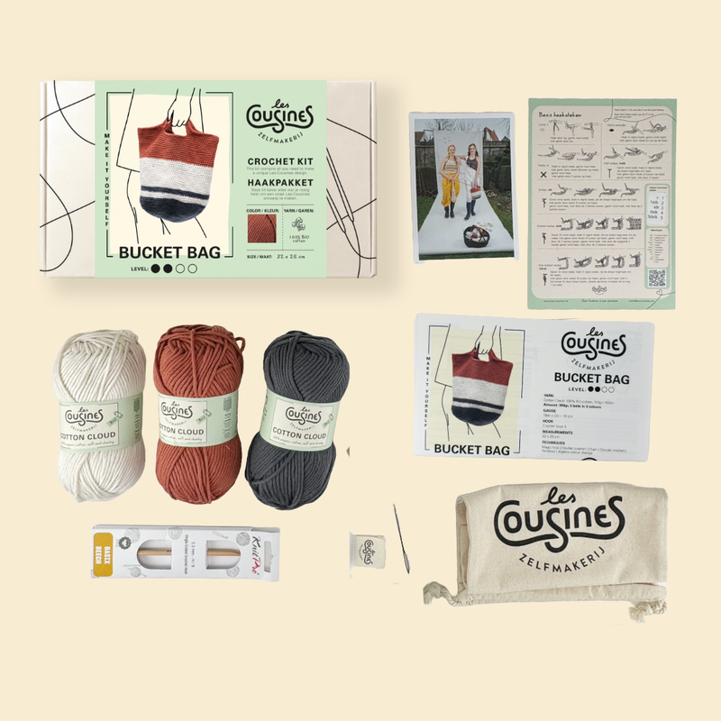 All-in Kit Crochet — Bucket Bag