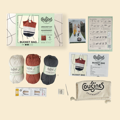 All-in Crochet kit -  Bucket bag