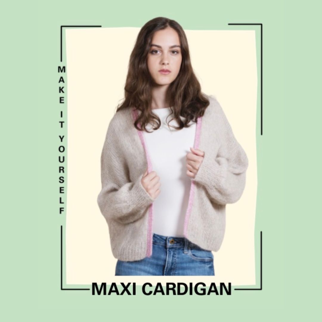 Knitting Pattern Maxi Cardigan ENG