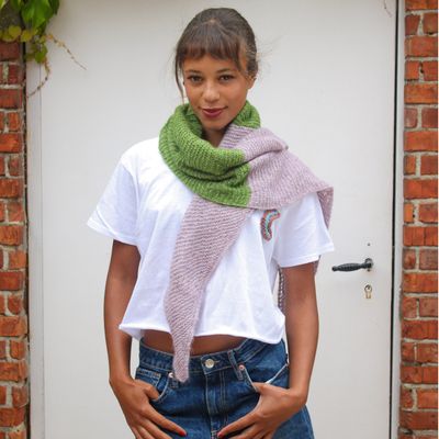 Knit Kit - Colour Block Wrap Scarf