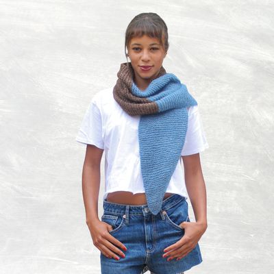 Knit Kit - Colour Block Wrap Scarf
