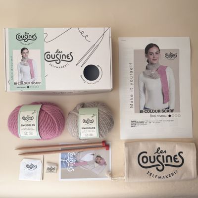 Knit kit - Bi-Colour Scarf