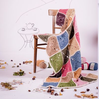 Kit Crochet — Granny Square Couverture