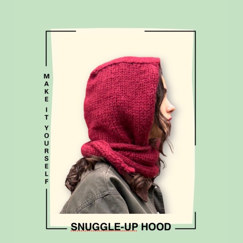 Breipatroon Snuggle-up Hood NL