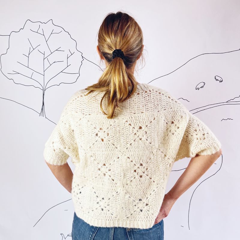 Crochet kit Granny Square jumper