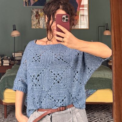 Crochet kit Granny Square jumper