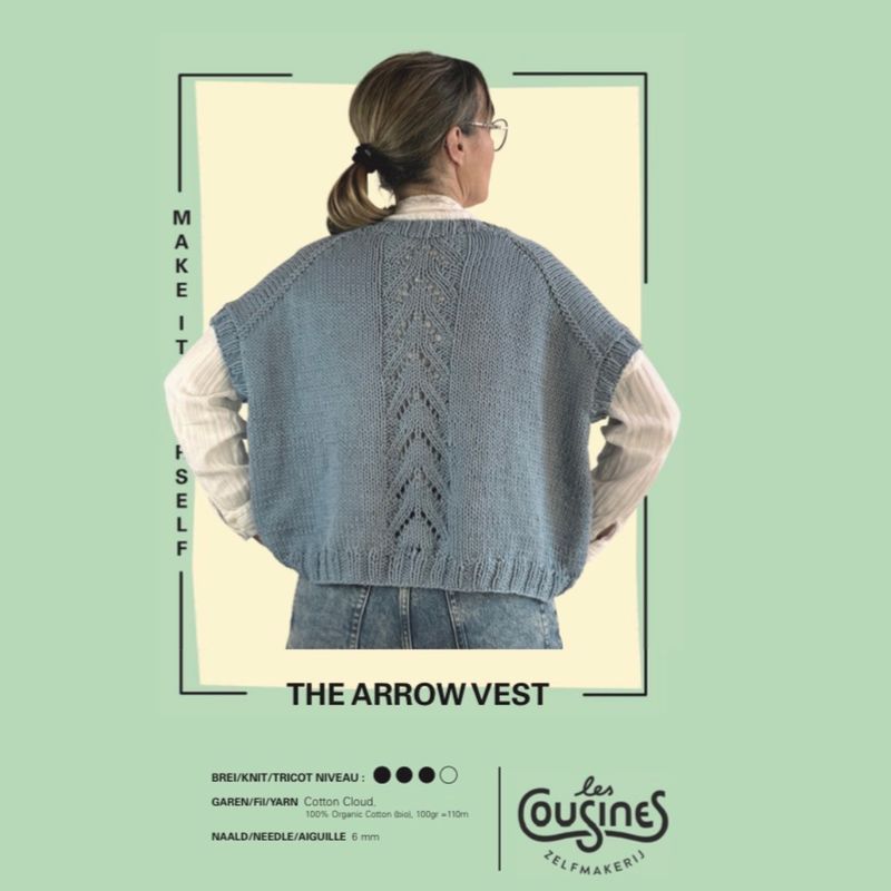 Knit pattern Arrow vest