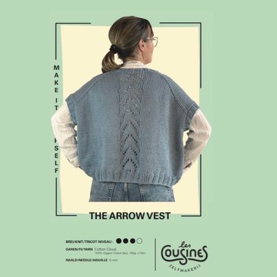 Knit pattern Arrow vest