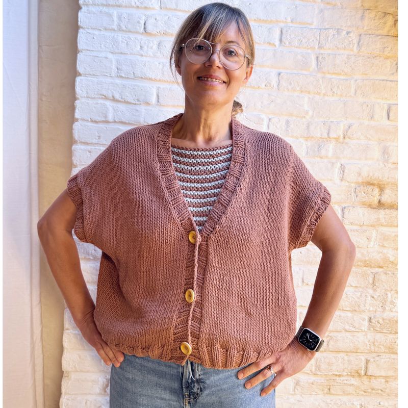 Knit pattern Arrow vest (FR)