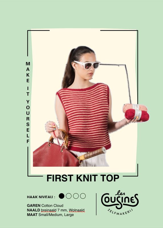 Knitting pattern - My first knit top ENG Knitting pattern - My first knit top ENG