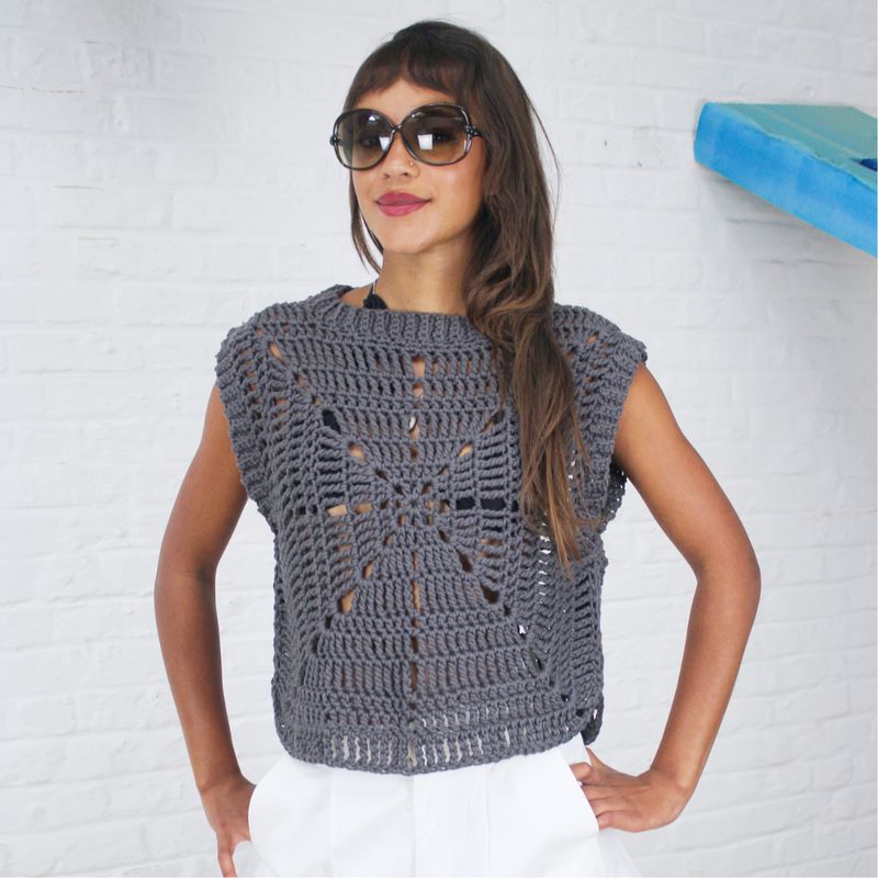 Crochet kit Carré top