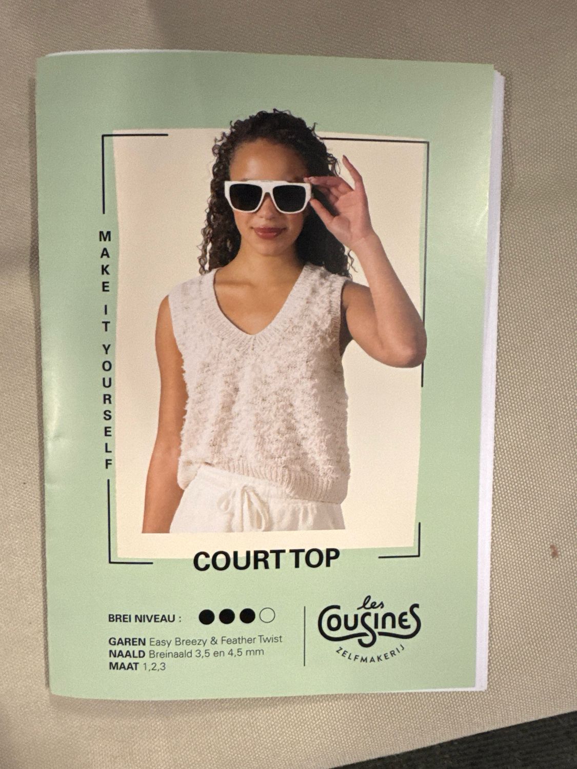 Knitting pattern- Court Top