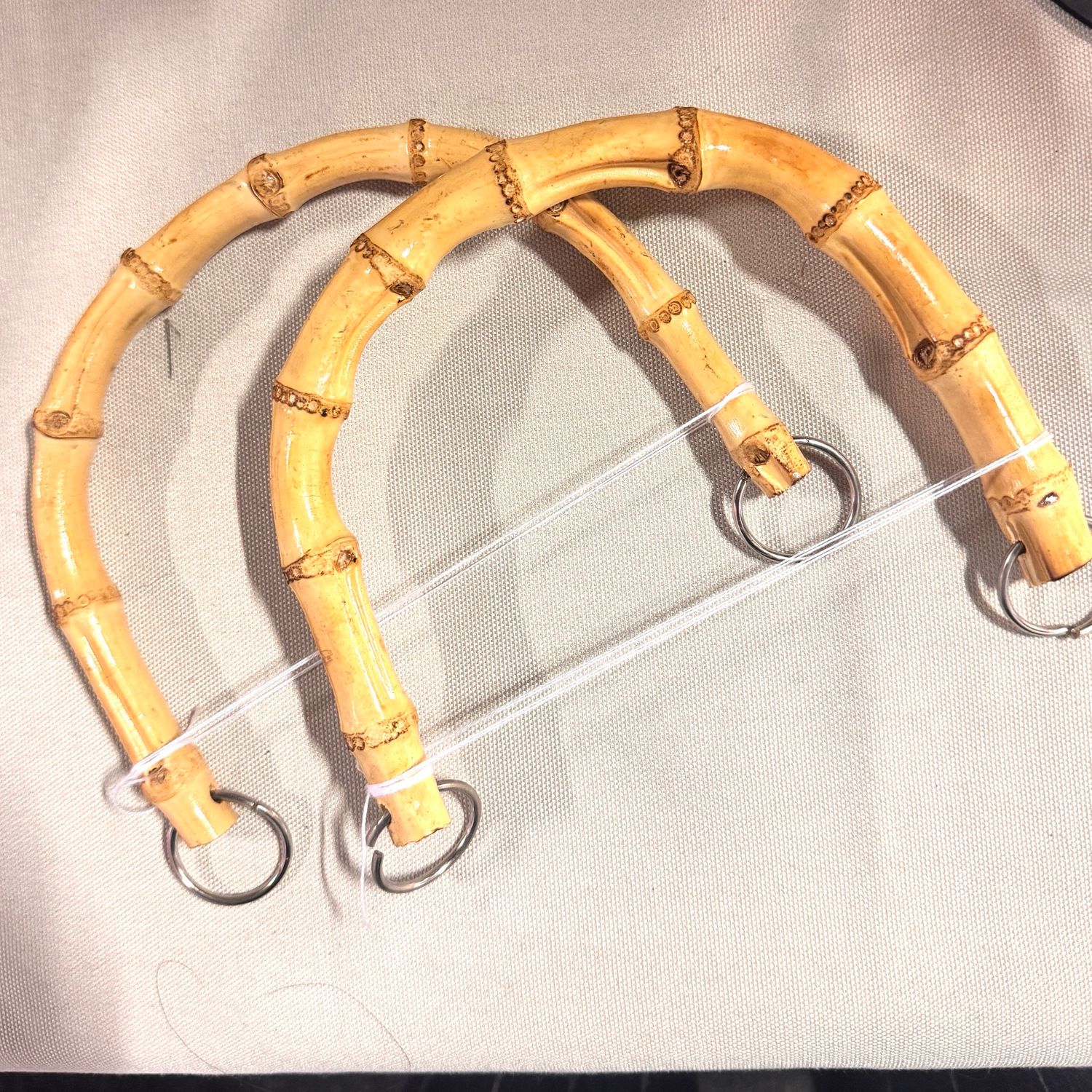 Bamboo bag handle