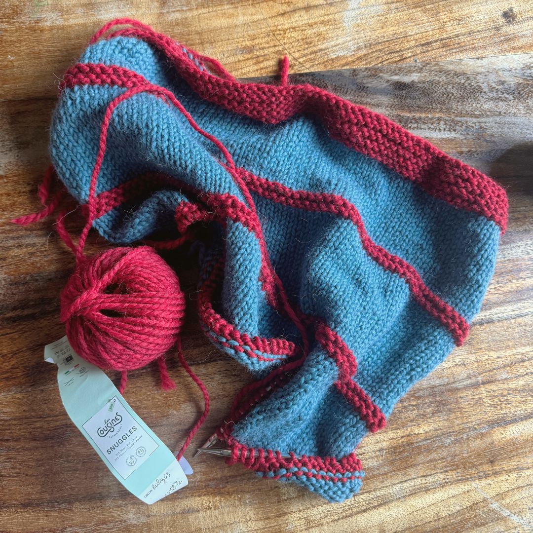 Knit kit - Happy Stripes Blanket