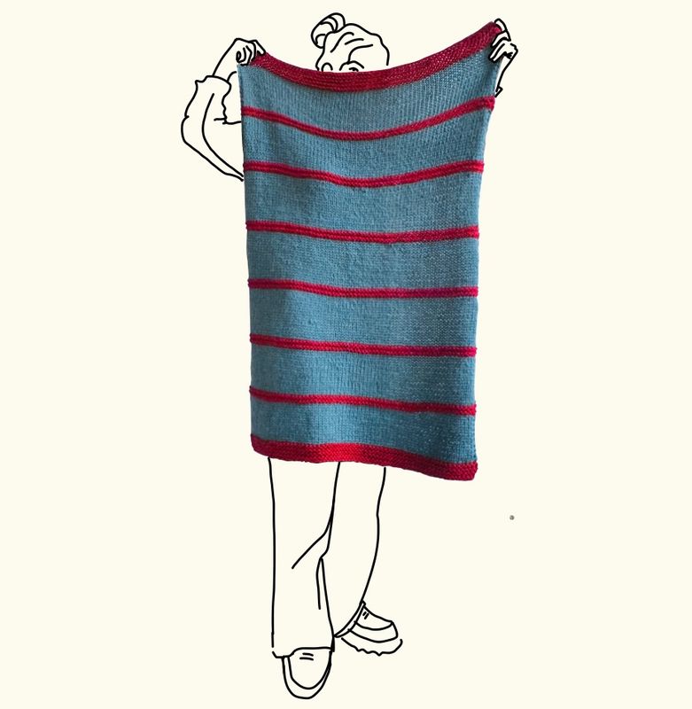 Knit kit - Happy Stripes Blanket