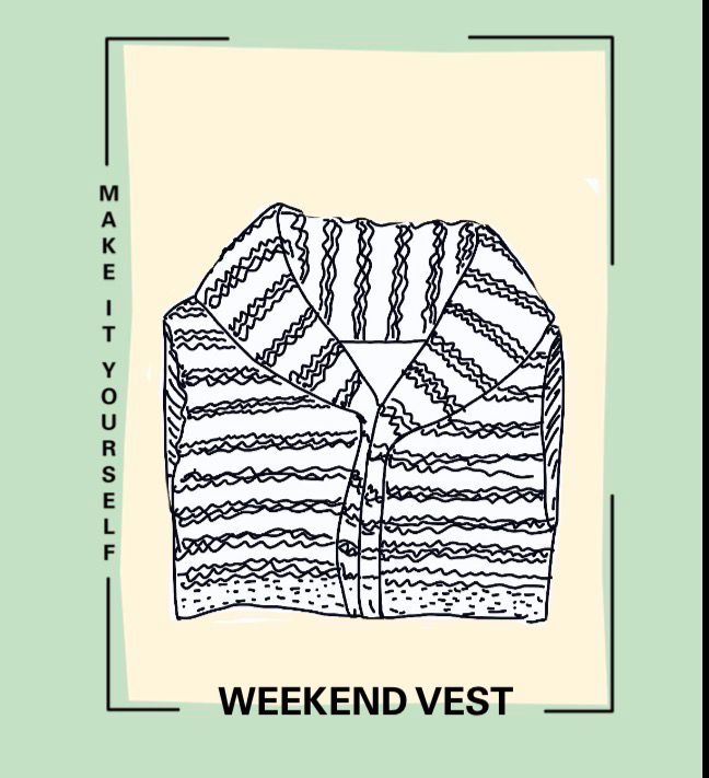 Knitting pattern - Weekend Vest