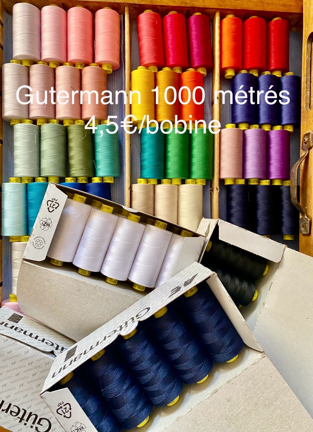 Gutermann polyester 1000 métres