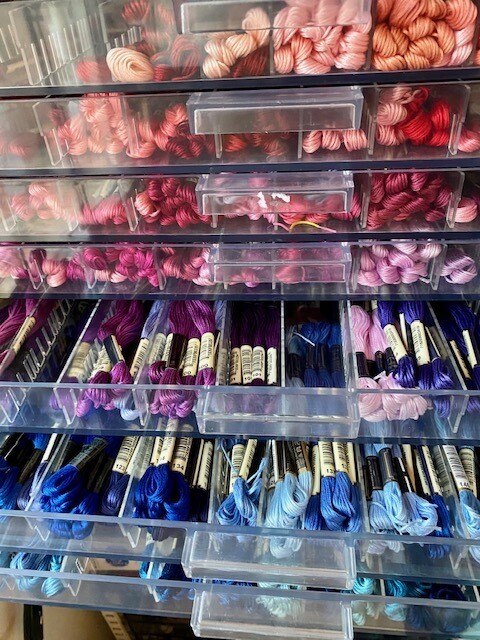 Lot d'échevettes DMC mouline