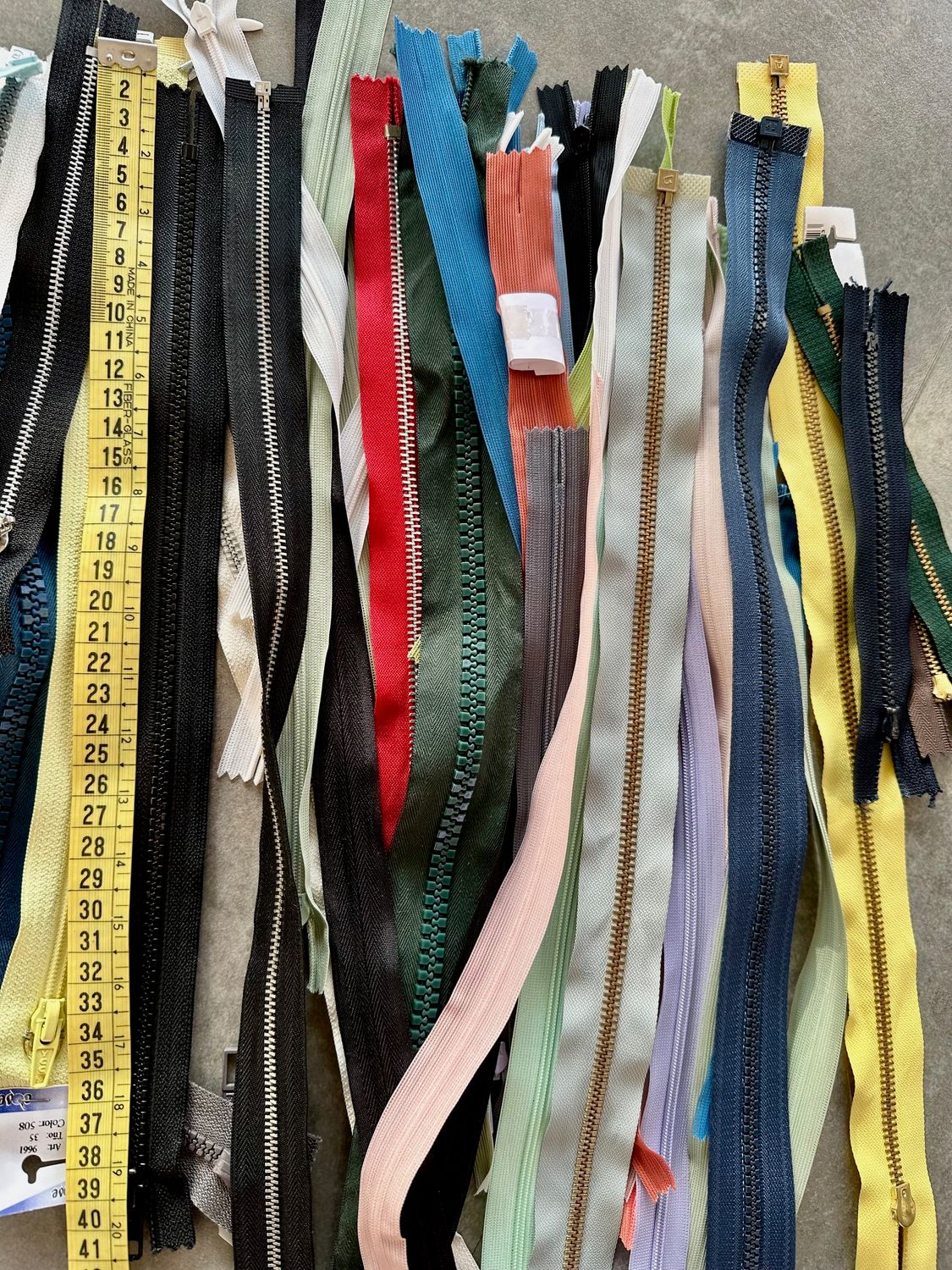 lot fermetures éclair