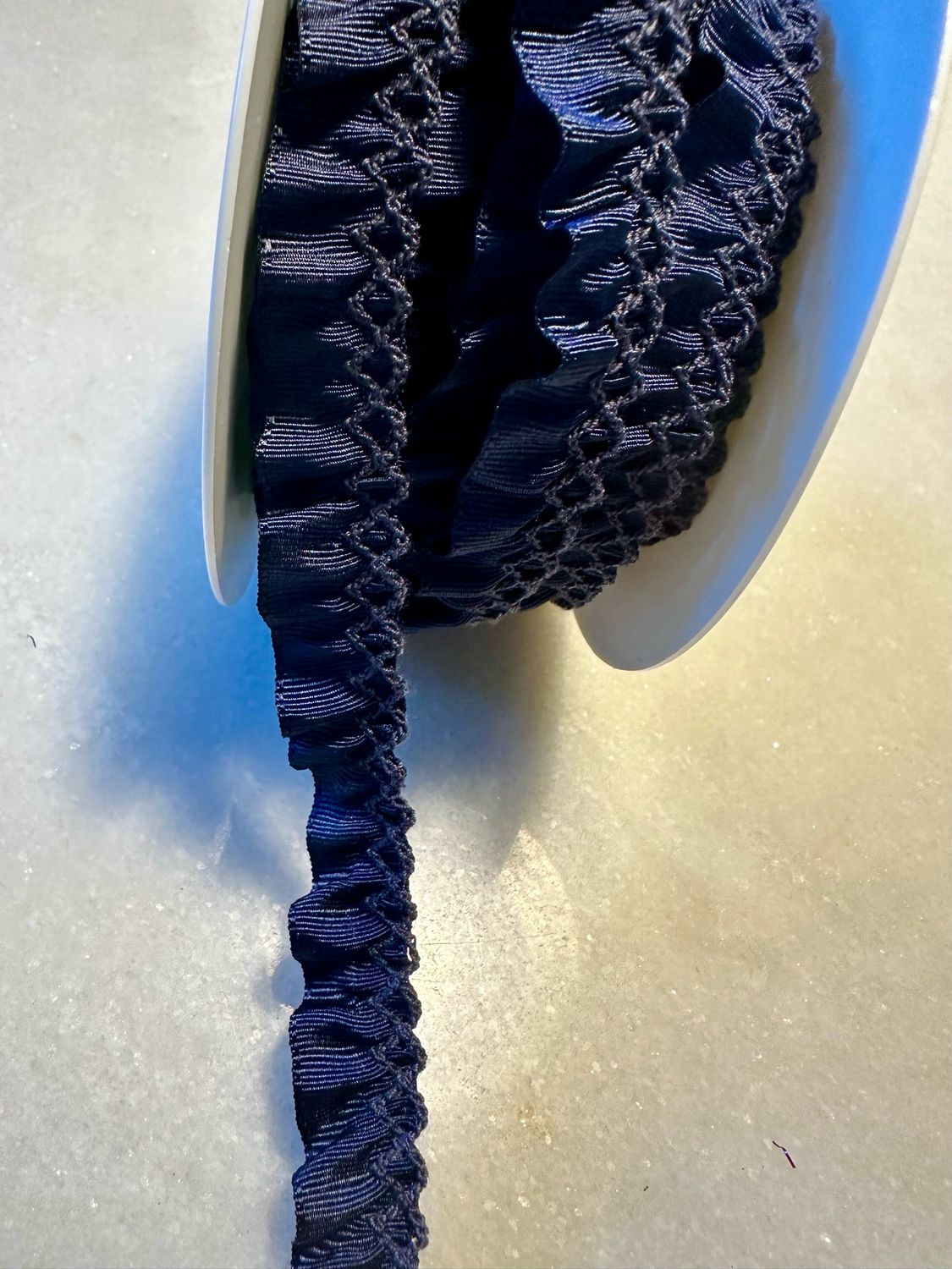 Ruban gros-grain plissé   Prix au mètre