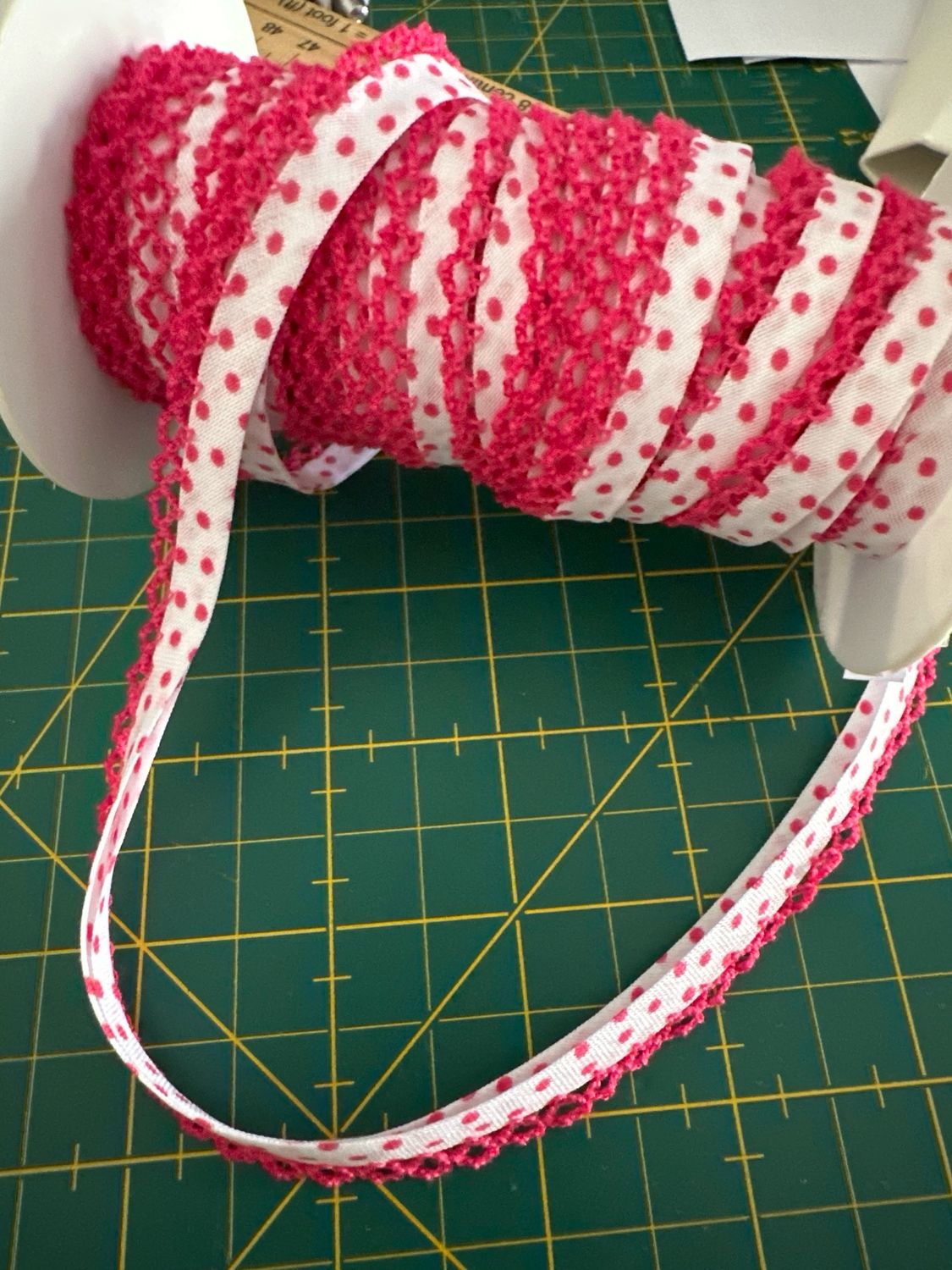 10,5 mètres biais dentelle