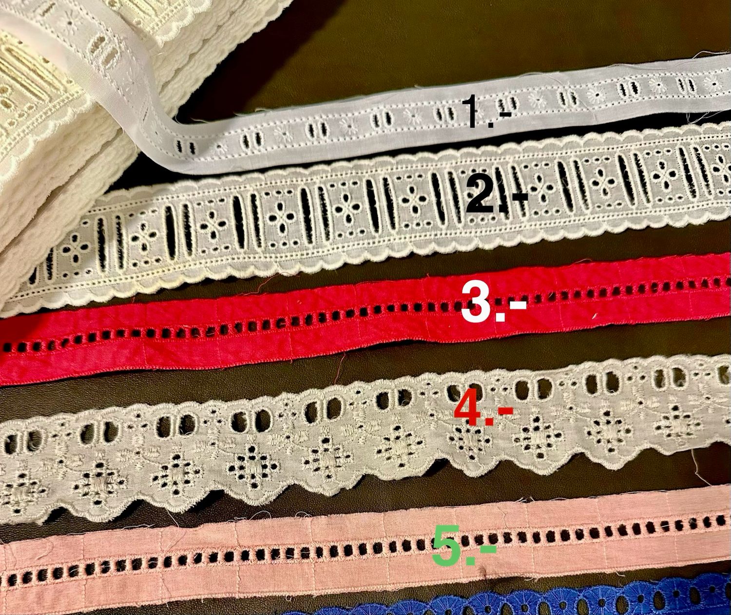 Broderie anglaise au mètre
