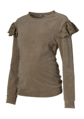 Sweat-Shirt Grossesse/Allaitement Taupe Taille L