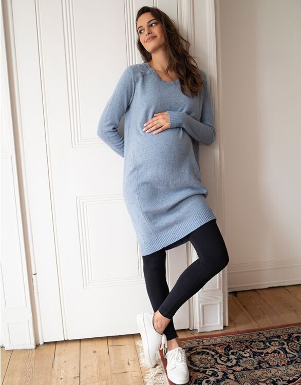 Robe Grossesse et Allaitement Bleu Ciel -Taille M-