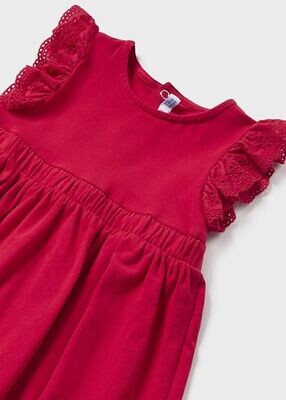 Robe avec Petit Sac "Rouge" -Taille 6 Mois (68 cm) -