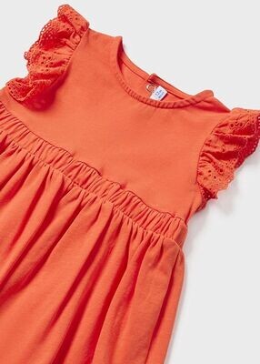 Robe avec Petit Sac "Orange" - Taille 6 Mois (68 cm) -