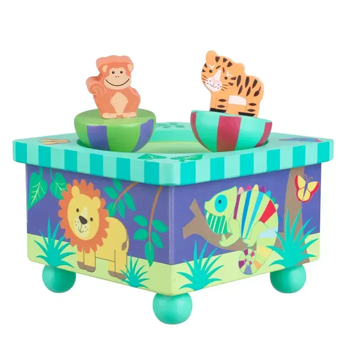 Boîte Musical Animaux de la Jungle