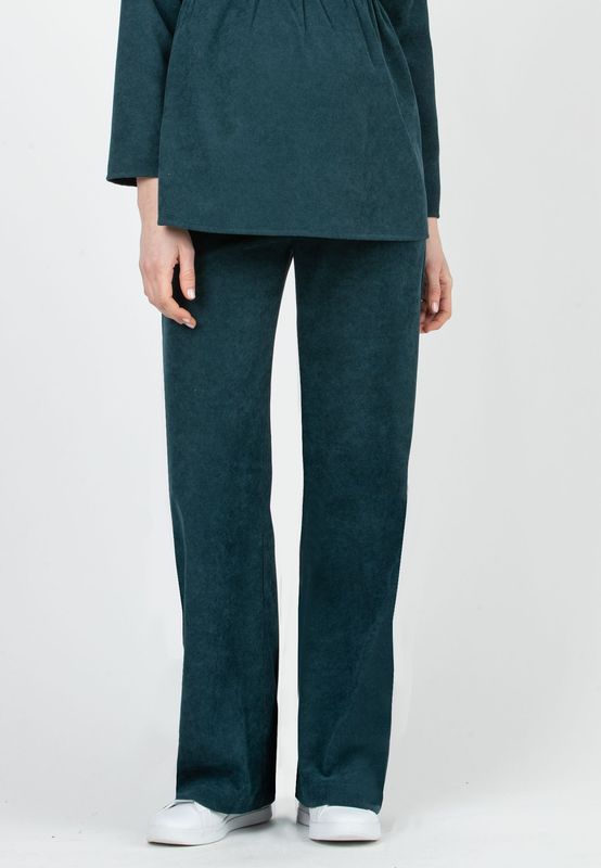 Pantalon de Maternité Velours Vert - Taille XL -
